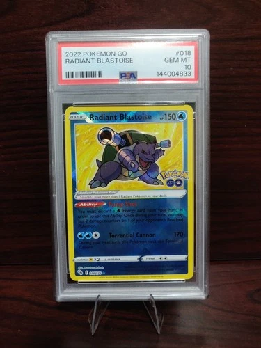 2022 Pokemon Go Radiant Blastoise 18/78 PSA 10