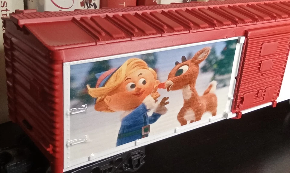 O gauge Rudolph the red nosed reindeer Christmas scale train boxcar lionel - Image 2 of 4