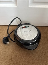 Salter Antihaftbeschichtet Elektrisch Dual Eier Omelett Herd Schwarz (EK2716) Top Zustand