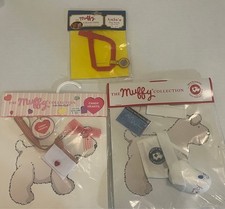 MUFFY VANDERBEAR LULU THE PET DOG ACCESSORIES, COLLAR, CAST AND HEART LEASH