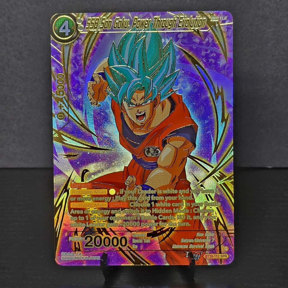 Dragon Ball Prismatic Clash SSB Son Goku, Power Through Evolution BT28-112 SPR - Image 2 of 4