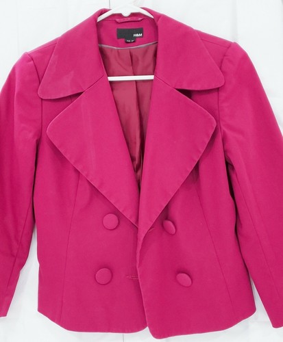 Women Dark Pink Blazer Female Long 