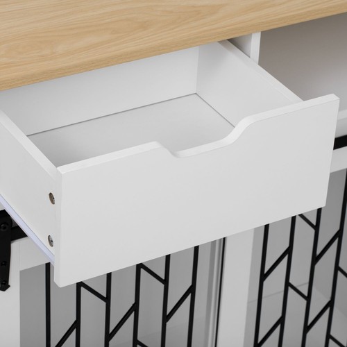 Furniture Style Dog Crate Kitchen Island End Table Pet Friendly Furniture - Picture 10 of 12