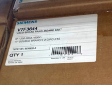 SIEMENS V7F3644 PANELBOARD 3P 200-200A 600V DOUBLE BRANCH NEW IN BOX READY