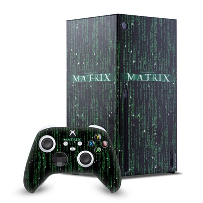 THE MATRIX KEY ART SPIELEKONSOLEN WICKELN UND CONTROLLER-HÄUTE FÜR XBOX SERIES X