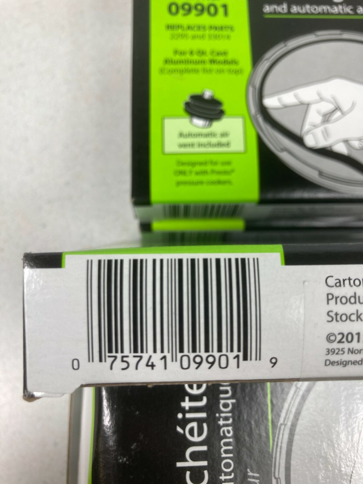 Presto Sealing Ring And Automatic Air Vent for 6 Quart Pressure Cookers. #09901.