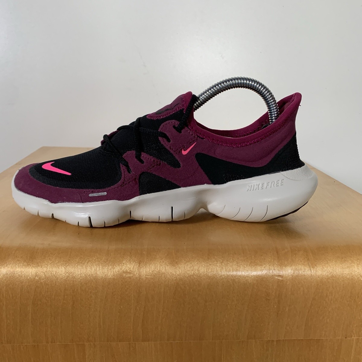 Nike Free RN Black True Berry Purple Black Womens Size Running Shoes