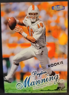 1998 Fleer Ultra Peyton Manning ROOKIE #201. NM-MT Condition