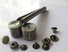 Set punzoni manuali applicazione bottoni a pressione diametro 8mm/10mm/12mm/15mm