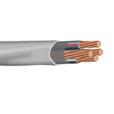 2-2-2-4 Copper SER Service Entrance Cable PVC Jacket Gray (130 Amp) 600V