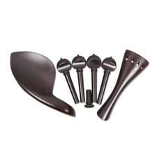 Violin Ebony Hollow Accessories with Black Dots