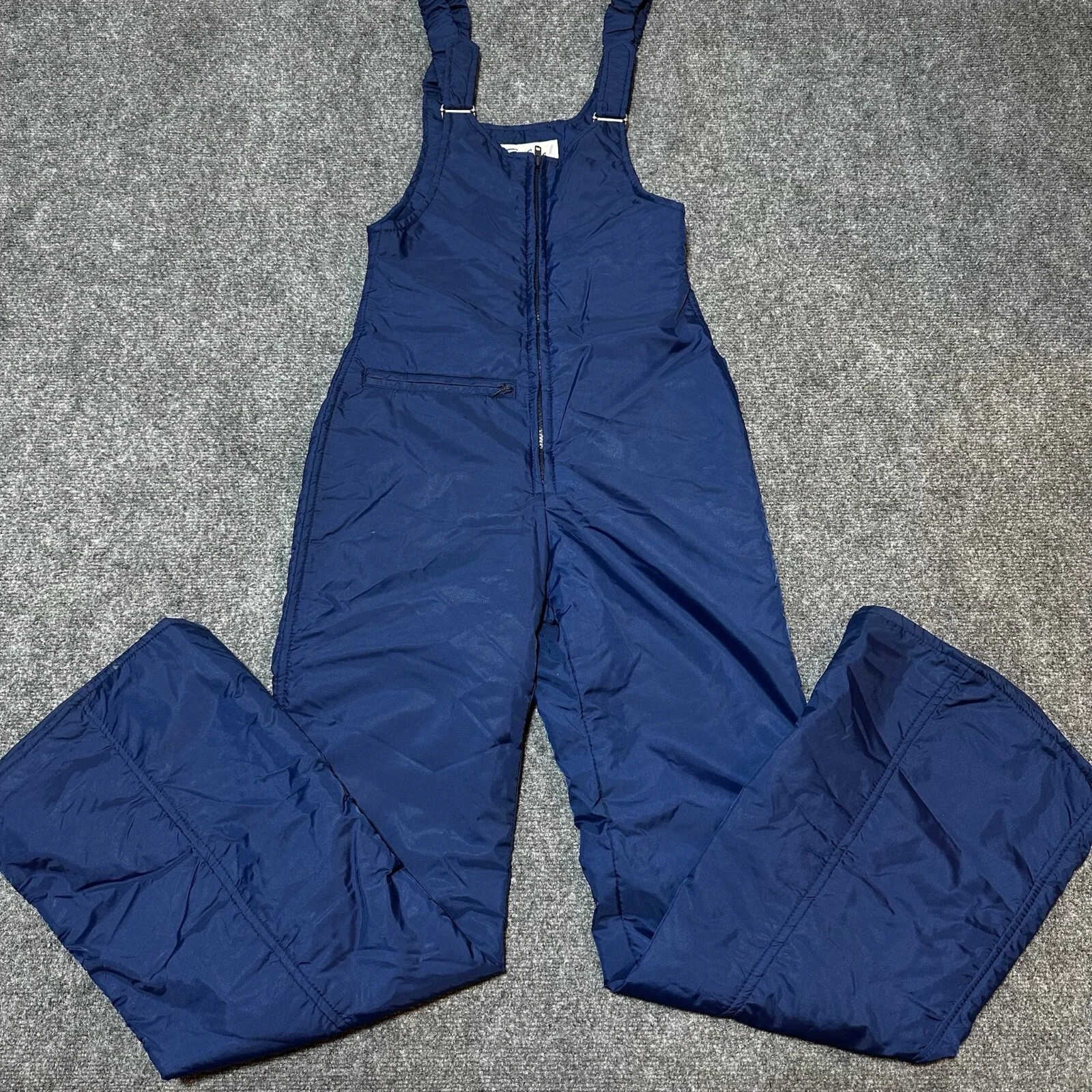 Subello Snow Bib Womens 12 Blue Nylon Polyester Zip Closure Insulation Ski