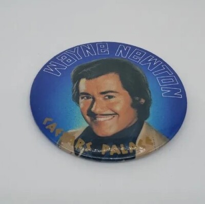 Wayne Newton Caesar's Palace Show Button Vintage