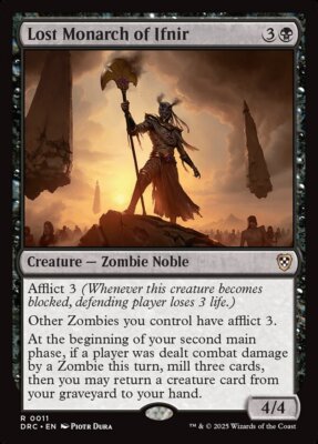 Lost Monarch of Ifnir | NM | EN Aetherdrift Commander Zombies Gisa Varina Teval