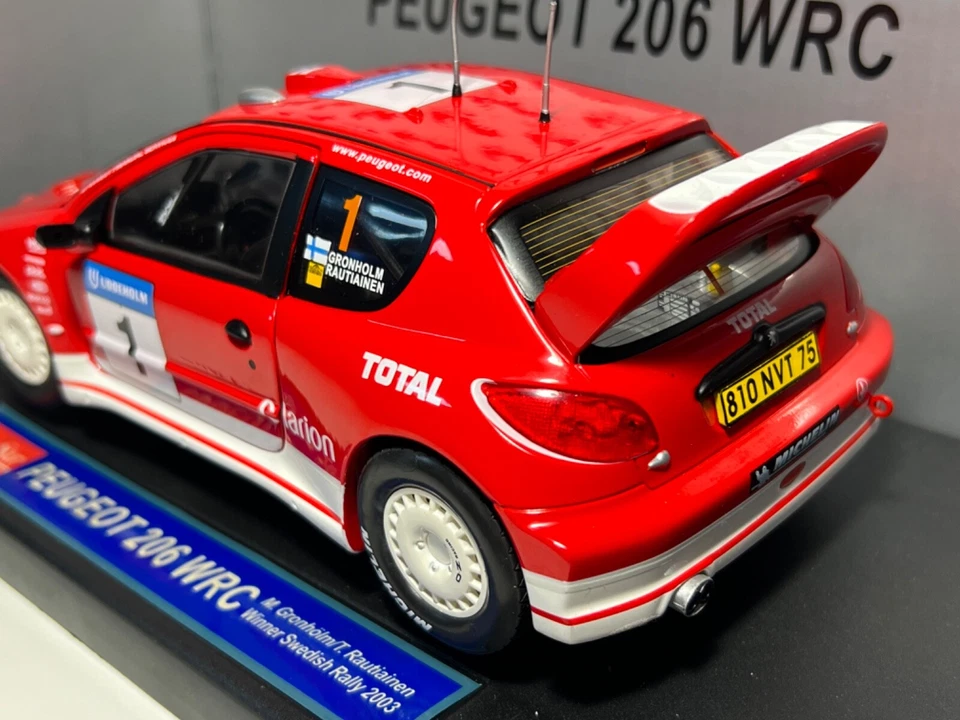 1:18 Peugeot 206 WRC Winner Swedish Rally 2003 - SunStar - Immagine 3 di 4