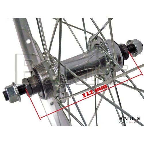 Ruota / Cerchio Anteriore + Posteriore Bici City Bike 26 " x 1.3/8 - 1 Velocità - Foto 6 di 9
