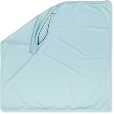 26" x 26" Cover Throw Pillowcases - 85/15 Nylon/Spandex Silky Sweat Baby Blue