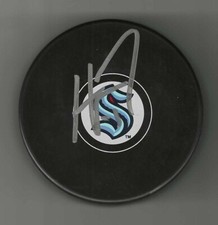 Haydn Fleury Signed Seattle Kraken Puck