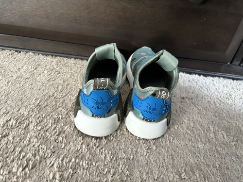 Kids Adidas NMD 360 X Lego Shoes Silver Green Boys Girls Unisex Sneakers - Picture 5 of 6