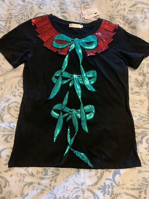 Yativi T Shirt Black/red/green Size S