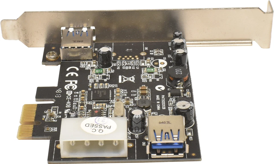 Fujitsu S26361-D3305-A10-1 USB 3.0 PCIe x1 Adapter Card Sunrich U-720 per TX150 - Immagine 3 di 4