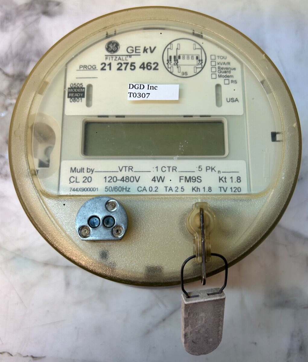 GE, MISURATORE WATT ELETTRICO GENERALE KWH, KV/KV2C, FM2S 3W - Foto 3