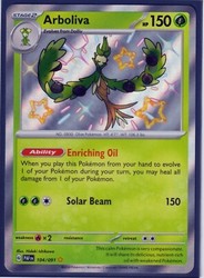 Arboliva 104/091 Paldean Fates Shiny Rare Holo