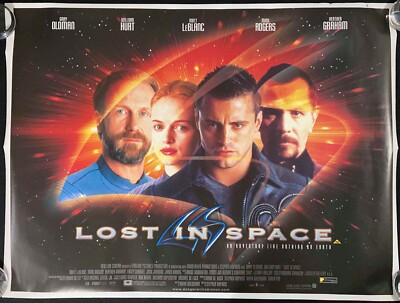 Lost in Space Original Quad Movie Poster Gary Oldman Matt LeBlanc 1998