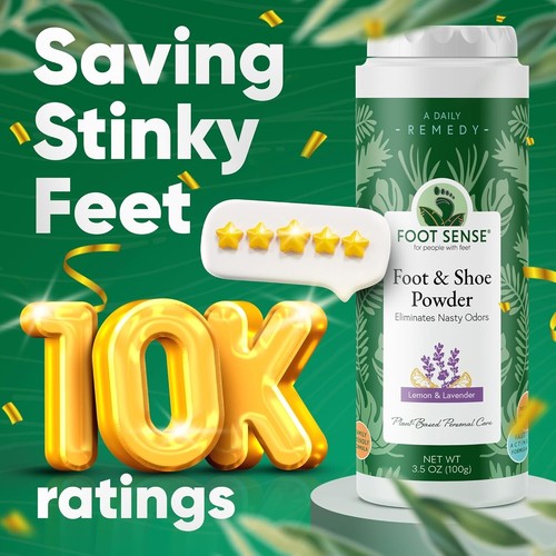 Foot Powder Talc-Free 50g Odor Eliminator Long-Lasting Kids Adults Body Use - Picture 10 of 11