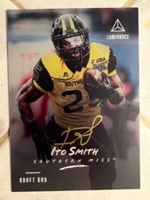 2018 Panini Luminance - Ito Smith FALCONS Draft Day Rookie GOLD INK Auto #RI-IS