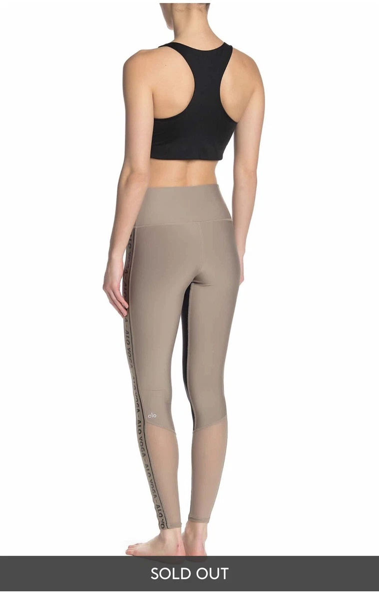 Alo Yoga high waist trainer leggings Size M Color Gravel/Black