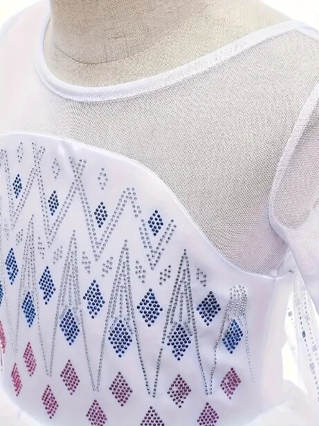 NEW Princess Elsa Frozen 2 Dress Girls Halloween Costume - Image 3 of 4