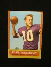 1963 Topps Football #98 Fran Tarkenton [] Minnesota Vikings