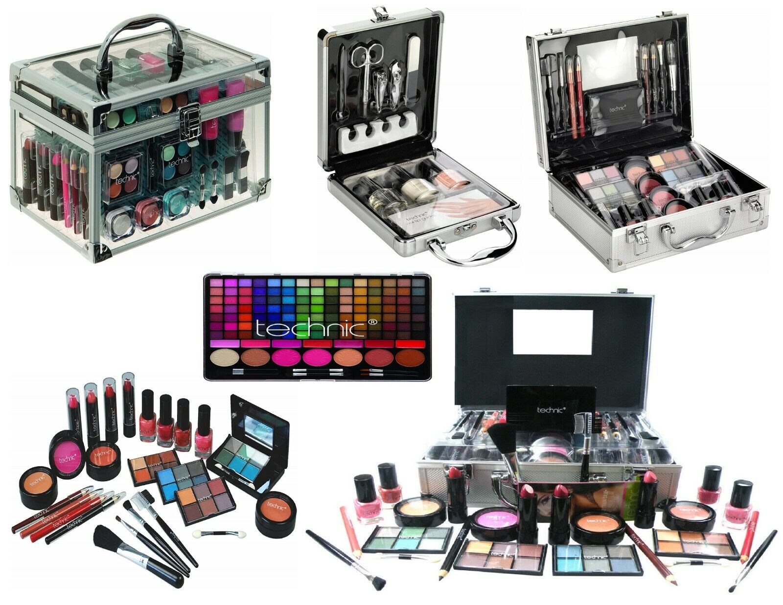 Malette maquillage, 35 produits - Technic Cosmetics Clear Beauty Case Large