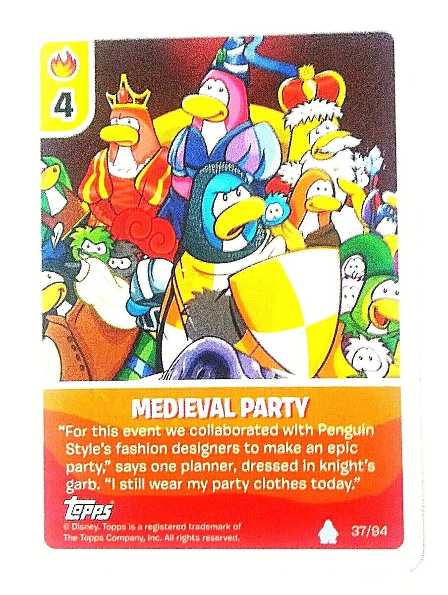 Topps Disney CLUB PENGUIN Power Card Jitsu Card # 9 Penguin Band 49/68