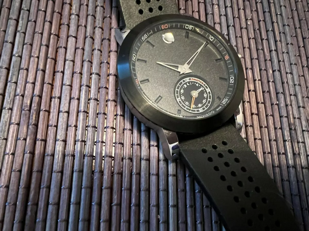 Movado rubber strap sale