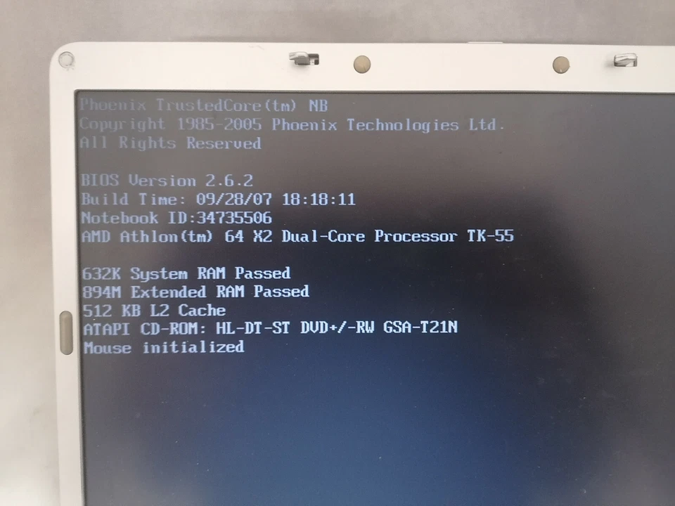 FOR PARTS 15.4" Dell Inspiron 1501 TK-55 (Athlon 64 X2/1.8GHz /1GB DDR2/NO HDD) - Image 3 of 4