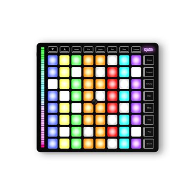 MIDI Pad Beat Maker Machine with 64 Velocity Sensitive RGB Pads, Portable MID...