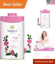 250g English Rose Talc - Lightweight, Paraben-Free Body Powder for Daily Use