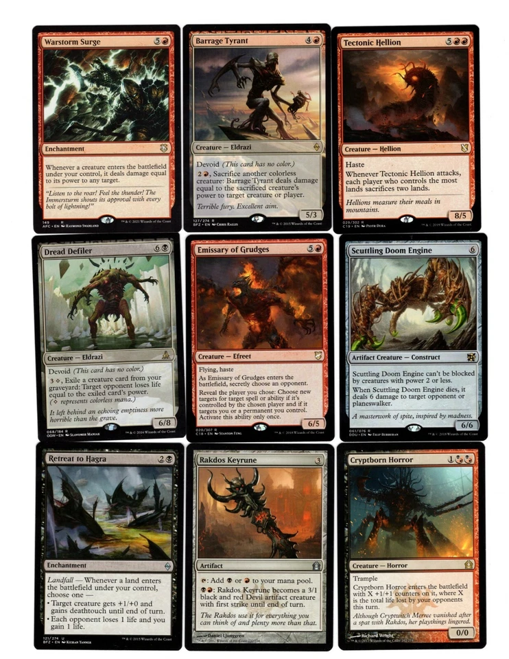 Eldrazi Rakdos-100 Card EDH/Commander Deck-MTG-Mythics-Rares-Magic the Gathering - Image 2 of 4