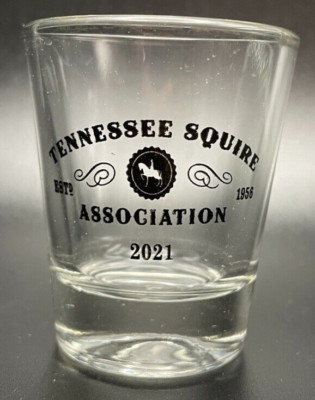 Jack Daniels Tennessee Squire Association 2021 Shot Glass Whiskey Distillery