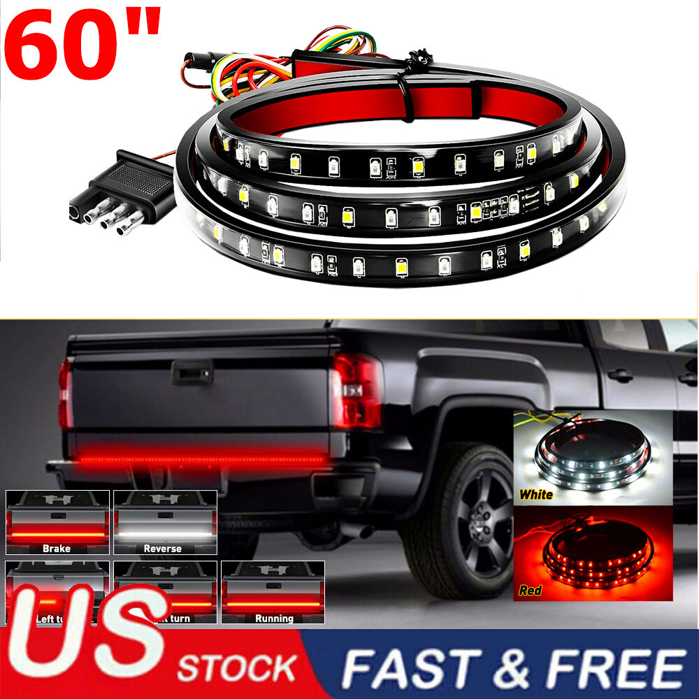 2016 Chevy Silverado 1500 Accessories 60 Inch LED Tailgate Light Bar For Chevrolet Silverado 1500 - Brake & Reverse Strip, 12V Sequential Tailgate Light Bar - Foto 8