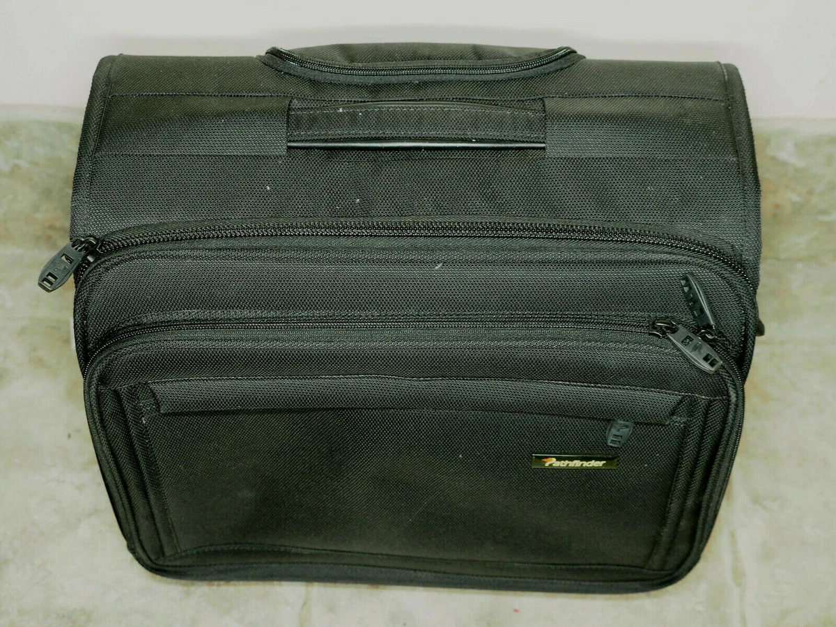 Pathfinder Black Ballistic Nylon 16 Wheeled Carry on Luggage