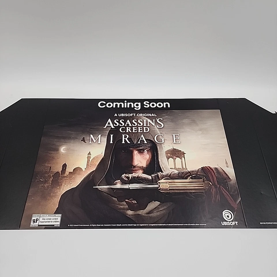 Assassin's Creed Mirage Gamestop Marketing Display Poster 12in(21in) x 9in #2 - Image 3 of 4