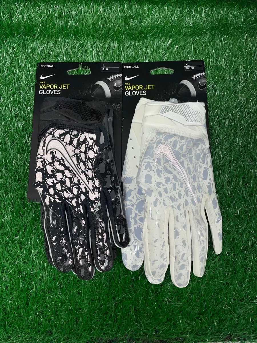 Nike NFL PE Exclusive Vapor Jet 6.0 OBJ Odell Football Gloves New Black White Nike NFL PE Exclusive Vapor Jet 6.0 OBJ Odell Football Gloves New Black White