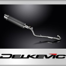 Kawasaki KLX300 2020-2024 Delkevic 350mm Round Carbon Exhaust Silencer Can Kit