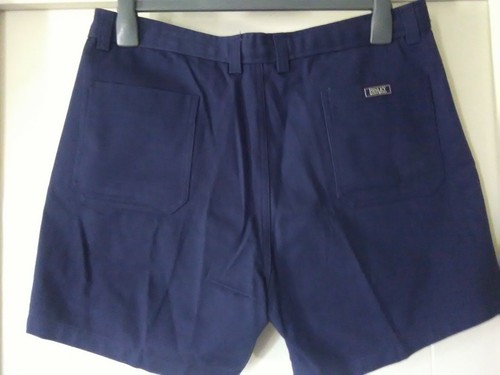mens Bisley Workwear Shorts, Navy Blue 