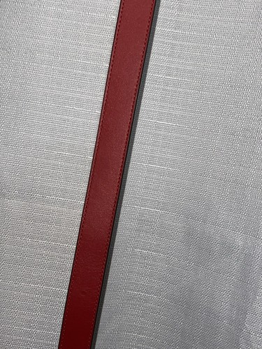 Coach Signature Buckle Belt, 25 Mm MSRP $128 Gold Red Size Large - Picture 7 of 8