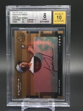2003 SP Game Used Signature Swings Gold 3 Tiger Woods AUTO 1/50 #TW2 BGS 8