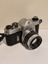 Asahi Pentax Spotmatic 35mm SLR Film Camera 55mm F/2 Lens Works. Not Film Tested